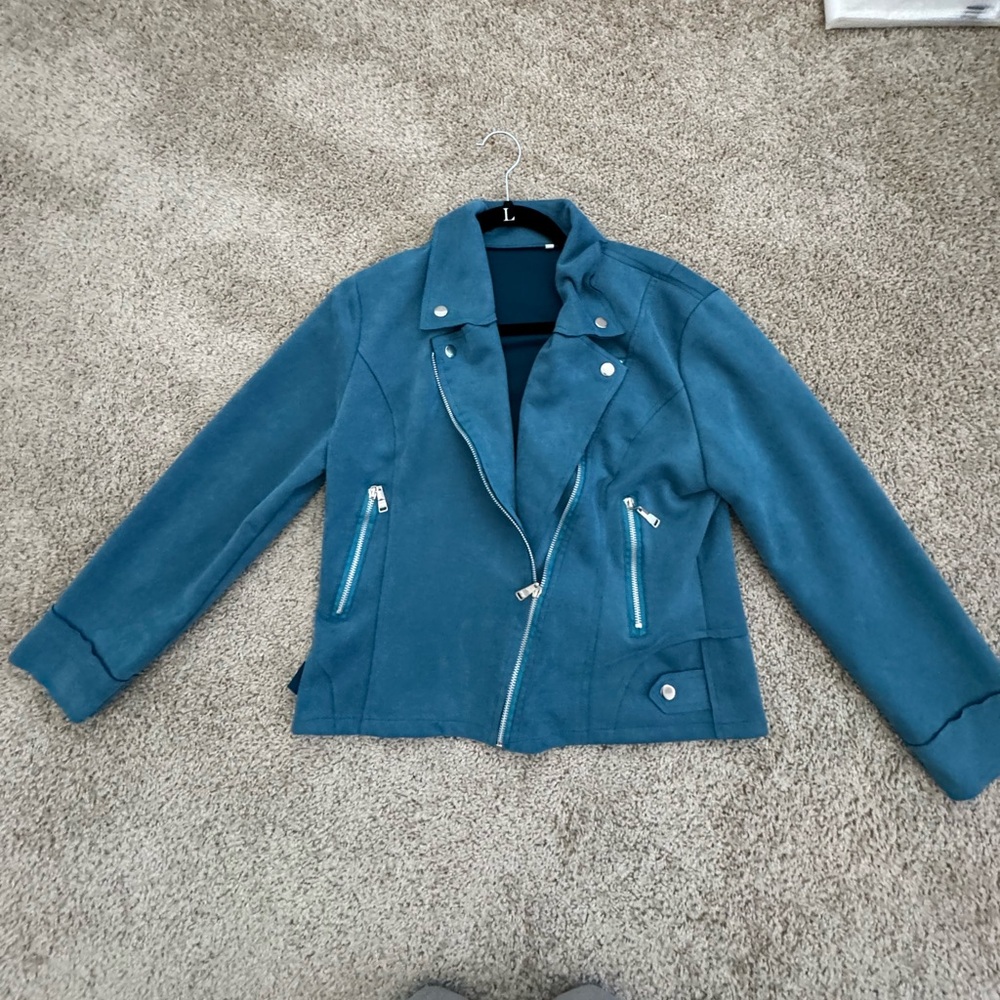 Faux suede light jacket